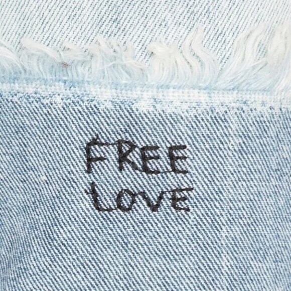 One Teaspoon Awesome Baggies Jeans Straight leg Boyfriend Distressed Denim - Picture 15 of 16